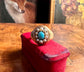 CHUNKY PEARL & TURQUOISE CLUSTER RING