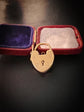 VICTORIAN 18CT GOLD HEART PADLOCK