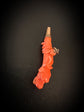 19TH CENTURY CORAL DOG WATCH KEY PENDANT