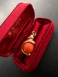 VICTORIAN CORAL & GOLD SNAKE PENDANT