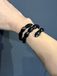 VICTORIAN WHITBY JET SNAKE BRACELET