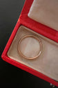 GEORGIAN STRIPED 15CT GOLD SPLIT RING