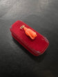 VICTORIAN CORAL ROSE BUD CHARM