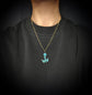 VICTORIAN TURQUOISE SAINT ESPRIT DOVE PENDANT