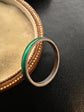 ANTIQUE GREEN ENSMAL BAND RING
