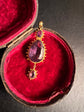 GEORGIAN CHUNKY AMETHYST DROP PENDANT